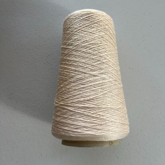 150g ColourMart Cone 3/80 NM 100% Silk Thread Color Pale Camomille - Picture 1 of 4